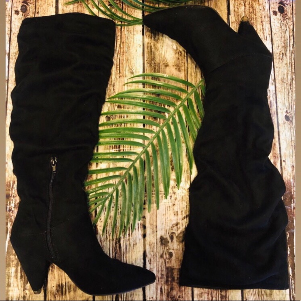 Express Black Heel boots